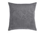 Dekokissen PAD "CASUAL", grau (grau, unifarben), B:50cm L:50cm, Polyacryl, Polyester, Dekokissen_Sitzkissen_Kissenhüllen, Made in Europe