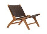 Livetastic , Braun , Holz, Textil , Teakholz , 65x69x77 cm , abwischbar , Esszimmer, Esszimmerstühle, Stühle