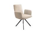 Möbelix , Creme , Metall, Textil , 65x88x63 cm ,