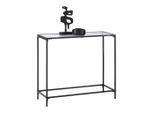 Konsolentisch Shine Schwarz/transparent Metall, Glas