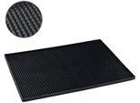 Geschirrständer WENKO "Modell Maxi", schwarz, B:40cm H:1cm T:30cm, Kunststoff, Geschirrständer, Geschirrständer, Abtropfmatte für Geschirr mit Noppenstruktur, extra groß