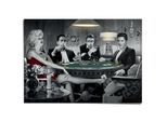 Poster REINDERS "Chris Consani - four of a kind", schwarz-weiß (farbe bild(er): schwarz, weiß), B:140cm H:100cm T:0,1cm, Bilder, Poster, Home Office - Monroe-Presley-Dean-Bogart - Schwarz-Weiß - Papier