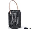 PACO HOME Tischleuchte "NANDO", schwarz, Ø 22,5cm H: 31,4cm, Leuchten, Tischlampe Schreibtischlampe Beistelltisch Lampenschirm Boho Korb E27, Tischleuchte