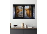 Wandsticker QUEENCE "Bach", bunt, B:60cm H:40cm, Vinyl, Wandtattoos, Wandsticker, Wandsticker, Wandbild, selbstklebend, 3D, Fenster