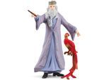 Spielfigur SCHLEICH "WIZARDING WORLD, Harry Potter™, Dumbledore™ & Fawkes (42637)", bunt, Spielfiguren, Kinder, Kunststoff, Spielfigur, Made in Europe