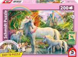 Puzzle SCHMIDT SPIELE "Einhornstute mit zwei Fohlen", bunt, Puzzles, KinderB:43cm H:29cm, Pappe, Motiv, Puzzle, Made in Europe, B:43cm H:29cm