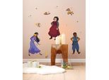 Wandtattoo KOMAR "Wish Dance - Größe 50 x 70 cm", bunt, Blumen Disney Wald, Folie, Wandtattoos, Wandtattoo, selbstklebend, Wandsticker, Kinderzimmer