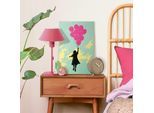 Leinwandbild REINDERS "Balloons Up", rosa (farbe bild(er): rosa), B:20cm H:30cm T:2,5cm, Leinwand, Bilder, Leinwandbild