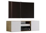Wohnzimmertisch VCM "Holz TV Wand Hänge Lowboard Fernsehschrank Jusa 95", braun (sonoma, eiche), B:95cm T:36cm, Sideboards, Wohnzimmertisch