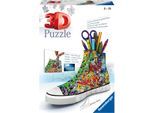 3D-Puzzle RAVENSBURGER "Sneaker Graffiti Style", bunt, Puzzles, KinderB:21,4cm H:13,5cm, Kunststoff, Motiv, 3D-Puzzle, Made in Europe, B:21,4cm H:13,5cm