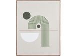 Kunstdruck MIRRORS AND MORE "NORMA", grün (farbe bild(er): sand), B:40cm H:50cm, Kunststoff, Bilder, Kunstdruck, Kunstwerk im Geometrischen Design