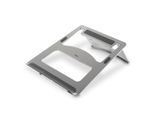 HAMA Laptop-Ständer "Laptop-Stand "Aluminium", faltbar, bis 40 cm (15,6"), Silber", silber, B:23cm H:1cm T:23cm, Gerätehalterungen, Notebook Ständer, Laptop-Ständer