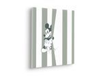 Leinwandbild KOMAR "Mickey Be Yourself - Größe 40 x 40 cm", schwarz-weiß (farbe bild(er): grau, schwarz, weiß), B:40cm, Holz, Papier, Bilder, Leinwandbild, Keilrahmenbild mi Echtholzrahmen
