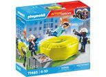 Konstruktions-Spielset PLAYMOBIL "Feuerwehrleute mit Luftkissen (71465), Action Heroes", bunt, Spielbausteine, Kinder, Kunststoff, Konstruktions-Spielset, Made in Europe