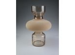 Dekovase AM DESIGN "aus Glas", beige (créme), B:19,5cm H:30cm, Glas, Vasen, Dekovase, BxH: 19,5x30