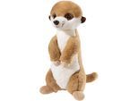 Kuscheltier HEUNEC "Misanimo, Erdmännchen, 39cm", braun (hellbraun, weiß), Plüschfiguren, KinderH:39cm, Kuscheltier, enthält recyceltes Material, H:39cm