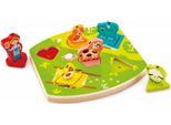 Puzzle HAPE "Bauernhof-Geräusche-Puzzle", bunt, Puzzles, KinderB:23cm H:6cm T:21cm, Holz, Metall, Motiv, Puzzle, B:23cm H:6cm T:21cm