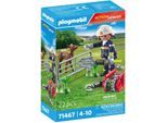 Konstruktions-Spielset PLAYMOBIL "Feuerwehr-Tierrettung (71467), Action Heroes", bunt, Spielbausteine, Kinder, Kunststoff, Konstruktions-Spielset, Made in Europe