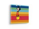 Leinwandbild KOMAR "Mickey Band of Color - Größe 30 x 40 cm", bunt (farbe bild(er): bunt), B:30cm, Holz, Papier, Bilder, Leinwandbild, Keilrahmenbild mi Echtholzrahmen