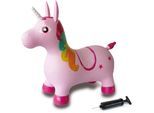 Hüpftier JAMARA "Einhorn", rosa, Hüpfspielzeug, BabyB:60cm H:52cm T:30cm, Hüpftier, inkl. Luftpumpe, B:60cm H:52cm T:30cm