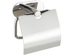 Toilettenpapierhalter WENKO "Orea", silber (silberfarben), B:14cm H:12,5cm L:7cm, Edelstahl, Toilettenpapierhalter, Toilettenpapierhalter