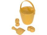 Sandform-Set LÄSSIG "Sandspielzeug 5er Set Water Friends, yellow", gelb, Sand-Spielzeug, Kinder, Polypropylen, Sandform-Set, Material aus ressourcenschonendem Biokomposit