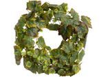 Kunstkranz BOTANIC-HAUS "Weinlaubkranz", grün, B:50cm H:9cm T:50cm Ø:50cm, Kunststoff, Kunstpflanzen, Kunstkranz