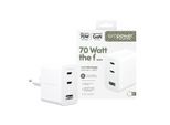 USB-Ladegerät "Turbo 70 W Charger 2x USB-C 1x USB-A EU-Plug", weiß, B:5,5cm H:3,5cm T:8,5cm, EMPOWER BY PANZERGLASS, Ladegeräte, USB-Ladegerät