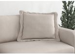 Sofakissen TRENDMANUFAKTUR "Bourbon", grau (dove), B:70cm H:12cm T:70cm, Stoff, Polsterauflagen, Sofakissen, modernes Flatkissen 70x70 cm, in trendigem Cord erhältlich, universal