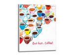 Poster REINDERS "But First...Coffee", bunt (farbe bild(er): mehrfarbig), B:40cm H:50cm T:1,6cm, Bilder, Poster, Küche - Mehrfarbig - MDF - Essen und Trinken - 40x50 cm