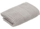 Waschlappen VOSSEN "Tomorrow", grau (stone), B:30cm L:30cm, Frottier, Handtücher, Waschlappen, mit Streifenstruktur