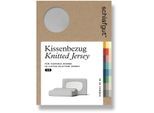 Kissenbezug SCHLAFGUT "Pure flexibler Kissenbezug für Nackenstützkissen", grau (grau light), B:40cm L:140cm, Bio-Baumwolle, Obermaterial: 95% Baumwolle, 5% Elasthan, Kissenbezüge, Kissenbezug, Bio-Baumwolle mit Elasthan, mit Gummizug, bügelfrei