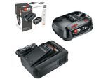 Akku Starter-Set BOSCH HOME & GARDEN "»PBA 18V 2.5Ah«", transparent (ohne farbbezeichnung), 18 V, Akkumulatoren, Akku Starter-Set, inkl. Ladegerät
