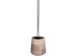 WC-Garnitur WENKO "Pottery", beige, Keramik, Reinigungsbürsten, WC-Garnitur, Bürstenkopf-Durchmesser 7,5 cm