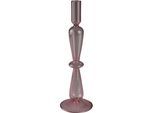 Kerzenhalter AM DESIGN "Stabkerzenhalter aus Glas", rosa (rose), H:29cm Ø:9cm, Glas, Kerzenhalter, Kerzenhalter, Höhe ca. 29 cm