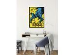 Wandbild KOMAR "Marvel Venom Colourful Claw", gelb (farbe bild(er): blau,gelb), Disney, 1 Stk., Vlies, Bilder, Wandbild, 30 x 40 cm (Breite x Höhe) - Kinderzimmer, Dekoration