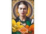 Wanddekoobjekt LUCKYLINDE "Frida Kahlo - Blumen", bunt, B:20cm H:30cm T:0,3cm, Blech, Wanddekoobjekte, Wanddekoobjekt, Exklusive JANOSCH Kindermotive, Stahlschild