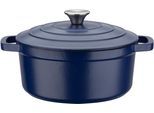 Kochtopf GSW "Blue Magic", blau, H:10,5cm Ø:24cm, Töpfe, Kochtopf, Induktion