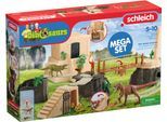 Spielwelt SCHLEICH "DINOSAURS, Dino Tempel-Eroberung Mega-Set (42656)", bunt, Spielfigurenwelten, Kinder, Kunststoff, Spielwelt