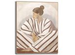 Poster REINDERS "Zen Lady", braun (farbe bild(er): braun), B:40cm H:50cm T:1,6cm, Bilder, Poster, Schlafzimmer - Braun - MDF - Spiritualität - 40x50 cm
