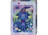 Puzzle HEYE "Witch Cat", bunt, Puzzles, KinderB:50cm H:70cm, Pappe, Motiv, Puzzle, Made in Germany, B:50cm H:70cm