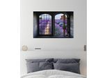 Wandsticker QUEENCE "Lavendel", bunt, B:60cm H:40cm, Vinyl, Wandtattoos, Wandsticker, Wandsticker, Wandbild, selbstklebend, 3D, Fenster