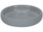 Seifenschale KLEINE WOLKE "Eclipse", beige (nebel), B:10,3cm H:2,5cm T:10,3cm, Keramik, Seifenhalter, Seifenschale