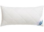 Microfaserkissen BECO "BeCo Greenfirst gestepptes Kopfkissen 40x80 & 80x80cm", weiß (weiß, neutral), B:40cm L:80cm, Obermaterial: 100% Polyester, Kopfkissen, Microfaserkissen