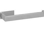 Handtuchhalter WENKO "Turbo-Loc Genova", silber (silber matt), B:19,4cm H:4,4cm T:7,6cm, Edelstahl, Handtuchhalter, Handtuchhalter, befestigen ohne Bohren