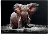 Poster REINDERS "Elefant", schwarz (farbe bild(er): schwarz), B:140cm H:100cm T:0,1cm, Papier, Bilder, Poster