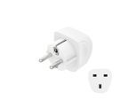 Reiseadapter HAMA "Reiseadapter Typ G, 3-polig, für Geräte aus England und UK", weiß, Adapter, Reiseadapter