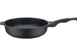 Schmorpfanne GSW "Titanium Granit Advanced", schwarz, H:7,5cm Ø:28cm, Pfannen, Schmorpfanne, Schmorpfanne aus Aluminium-Guss mit Antihaft-Versiegelung
