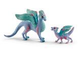 Spielfigur SCHLEICH "BAYALA, Blütendrache und Kind (70592)", bunt, Spielfiguren, Kinder, Kunststoff, Spielfigur