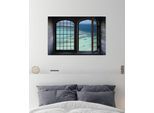 Wandsticker QUEENCE "Südsee", blau, B:60cm H:40cm, Vinyl, Wandtattoos, Wandsticker, Wandsticker, Wandbild, selbstklebend, 3D, Fenster